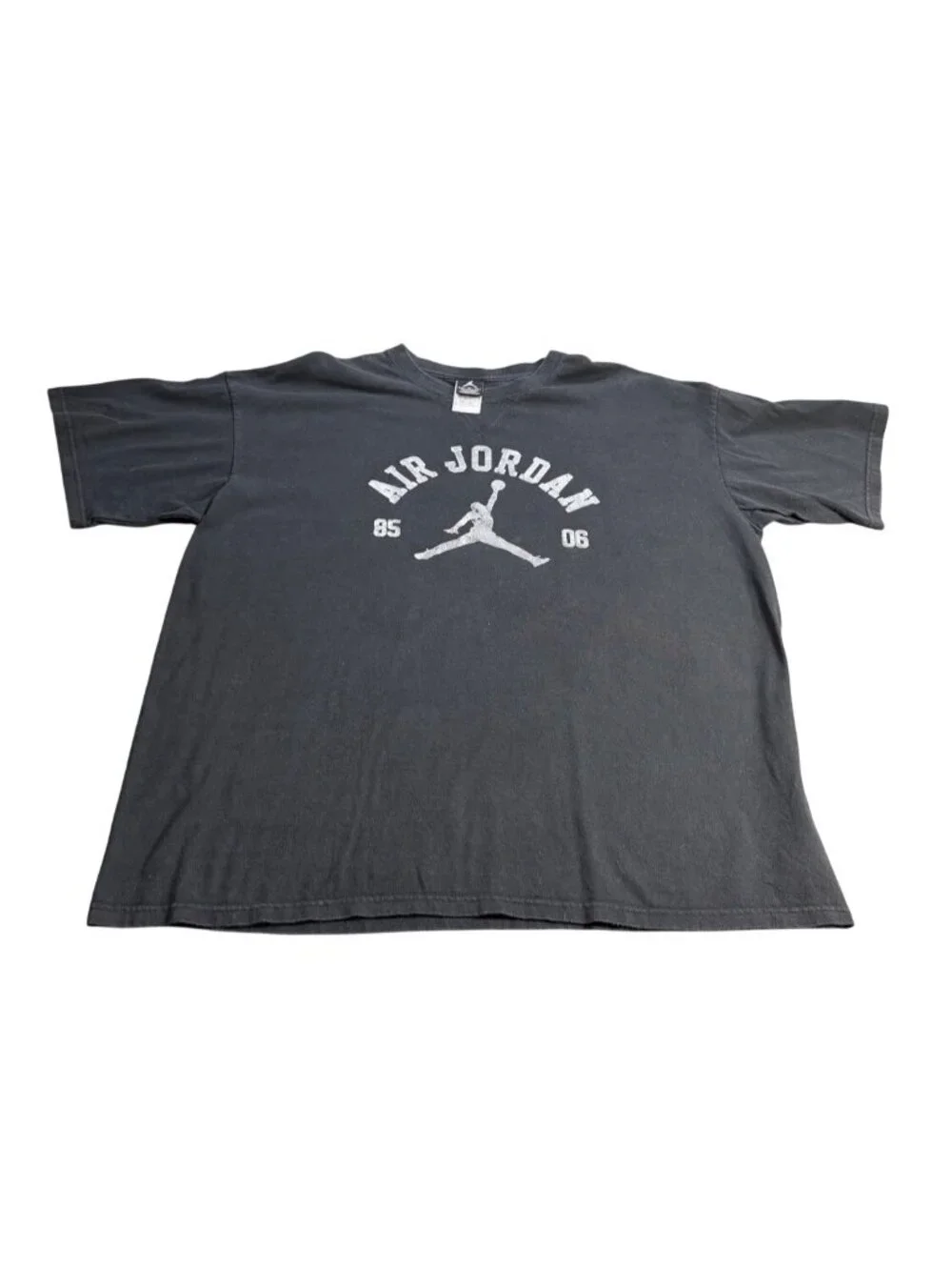 Air Jordan Vintage T-Shirt Black XL 85-06 Logo 100% Cotton